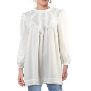 Free People Clover Ruffled Poet Sleeve Tunic